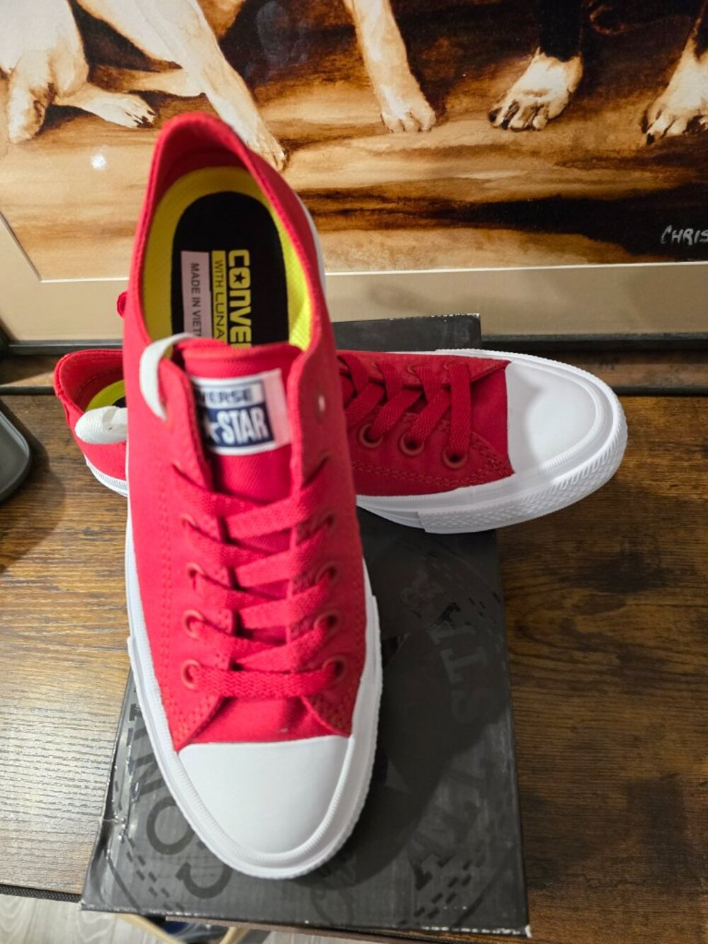 Converse Chuck Taylor All Star II Women's Salsa Red Sneakers Shoes 150151C Sz 7